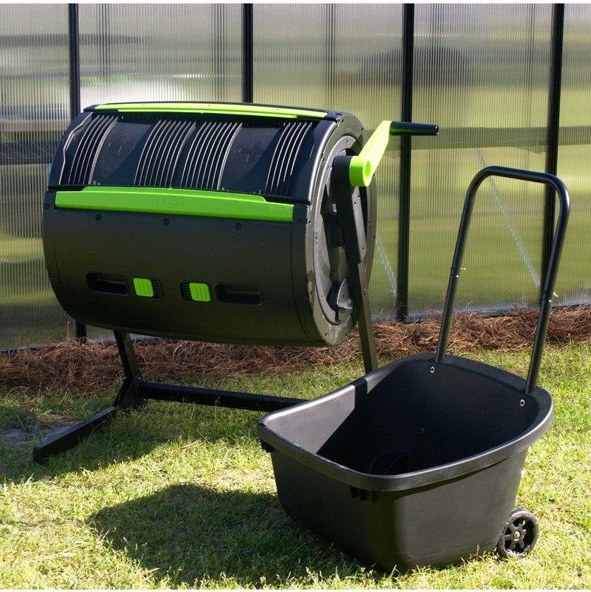 Maze 65-Gallon Compost Tumbler And Cart Combo