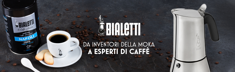 Bialetti New Venus Italian Coffee Maker (Induction),Stainless Steel,Silver