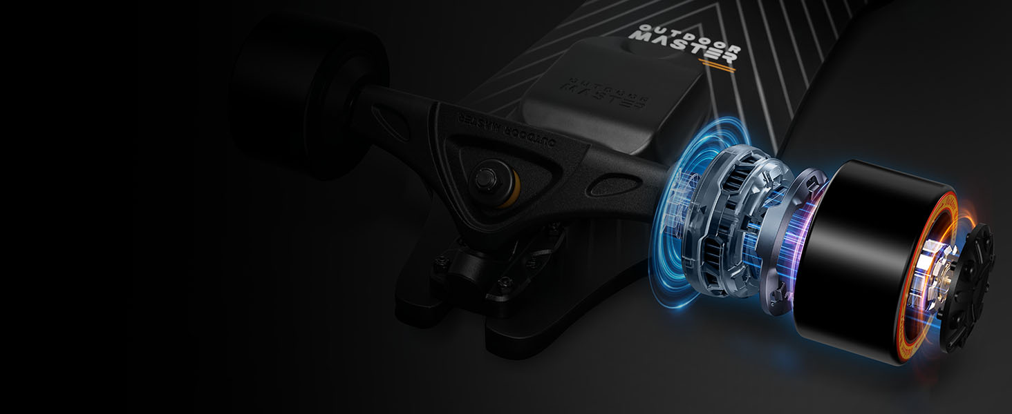 Caribou Electric Skateboard with Remote,26 Miles Range,32 Mph Top Speed,2 x 1000W Hub-Motor,Electric Longboard for Adults & Teens Beginners,6 Months Warranty