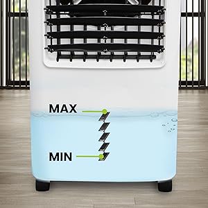 Powerful Swamp Cooler 5300 CFM,7 Gallons Water Tank,Portable Indoor Evaporative Air Cooler,Remote Included,Swing Mode,Modern Design,3 Speeds (LBW-6500RC)