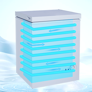 3.5 Cu.Ft Chest Freezer with a Removable Basket 7 Gears Adjustable Temperature Control(-18??F to -46??F),Deep Compact Freezer for Garage,Office,Basement,House,Kitchen,Shop,RVs-White