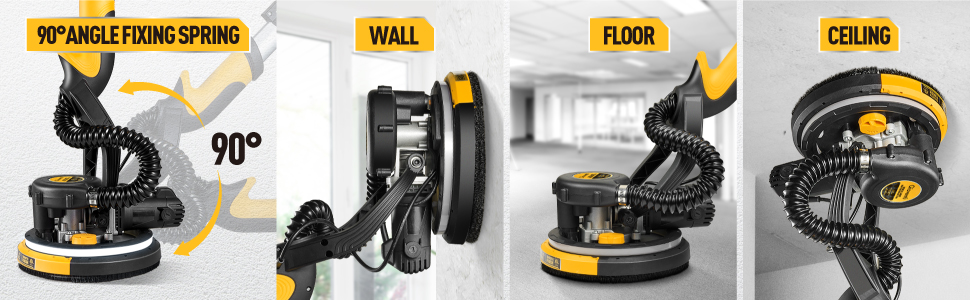 Giovent?? Electric Drywall Sander with Vacuum for Popcorn Ceiling Giovent?? Electric Drywall Sander with Vacuum for Popcorn Ceiling