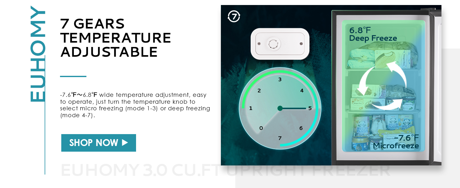 Upright freezer,3.0 Cubic Feet,Single Door Compact Mini Freezer with Reversible Stainless Steel Door,Small freezer for Home/Dorms/Apartment/Office (Silver)