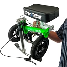 Hybrid - Most Compact All Terrain Knee Scooter for Adults for Foot Surgery Heavy Duty Knee Walker for Broken Ankle Foot Injuries Recovery Leg Scooter Best Knee Crutch Alternative (Green)