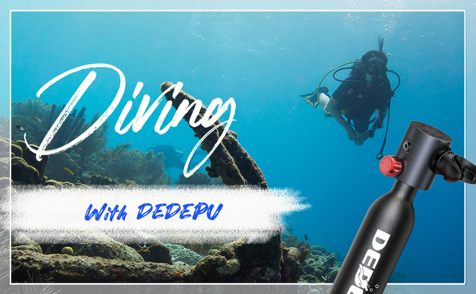 Scuba Diving Tank,0.5L Constant Pressure Mini Scuba Tank,Dive Tanks with On-Off Valve,5-10 Minutes Underwater Capability,Portable Mini Scuba Tanks,Scuba Diving Tanks with Pump