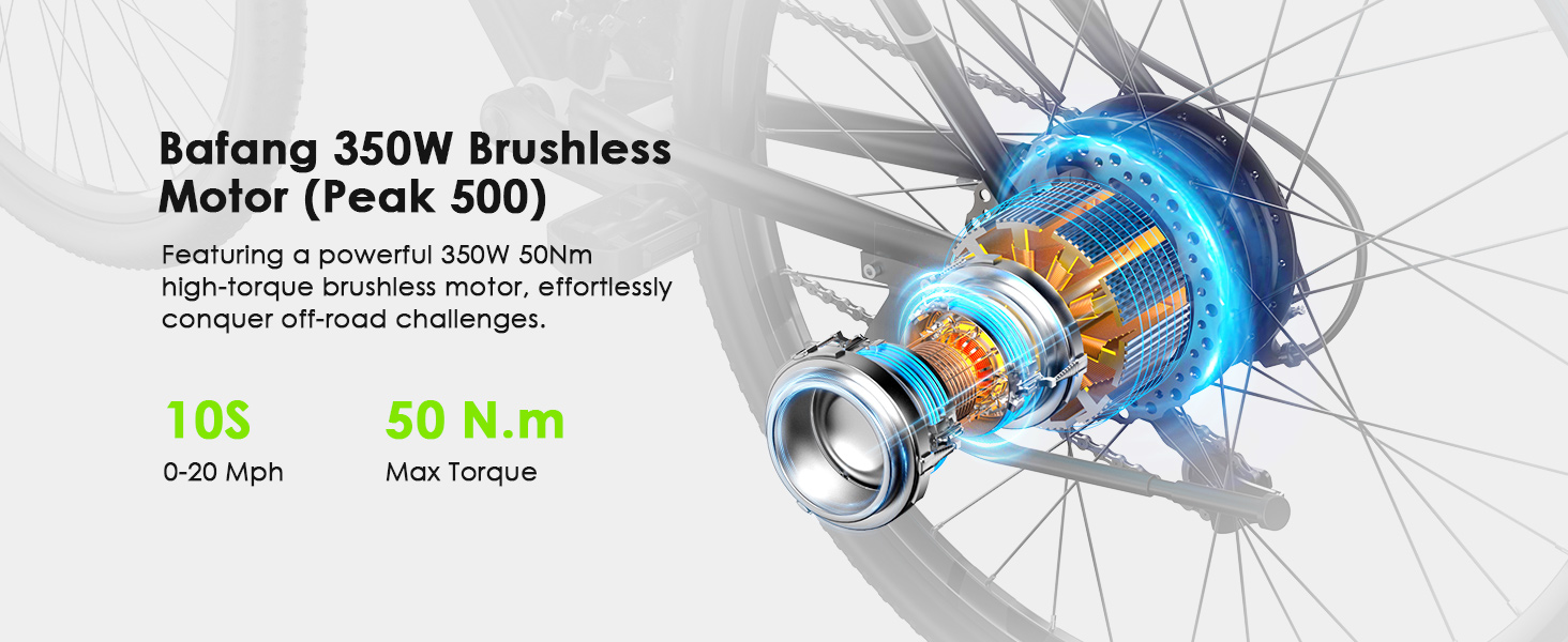 Oraimo Electric Bike for Adults with 350W BAFANG Motor