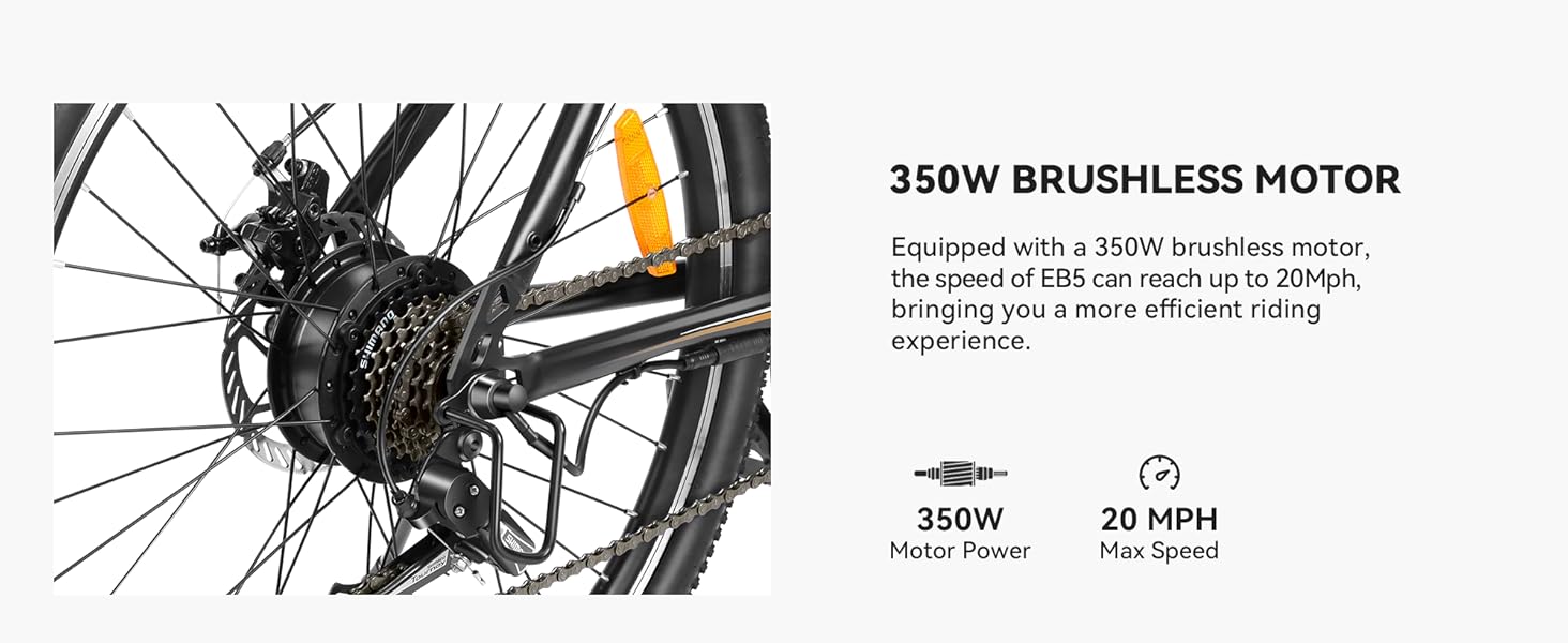 Jasion Electric Bike for Adults with 360Wh Removable Battery Jasion Electric Bike for Adults with 360Wh Removable Battery