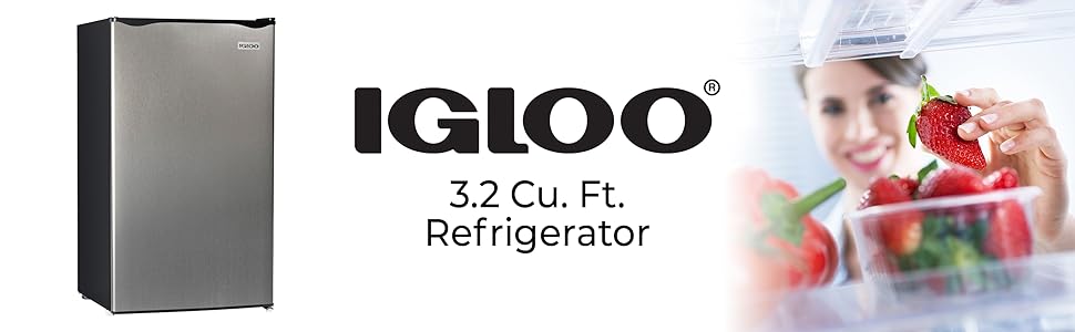 Igloo 3.2 Cu.Ft. Single Door Compact Refrigerator with Freezer Igloo 3.2 Cu.Ft. Single Door Compact Refrigerator with Freezer