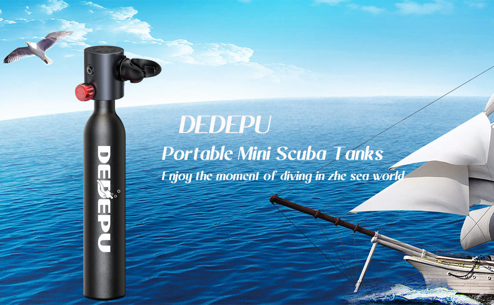 Scuba Diving Tank,0.5L Constant Pressure Mini Scuba Tank,Dive Tanks with On-Off Valve,5-10 Minutes Underwater Capability,Portable Mini Scuba Tanks,Scuba Diving Tanks with Pump