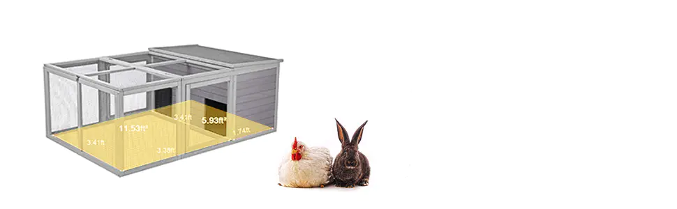 Aivituvin Rabbit Outdoor Playpen Enclosure