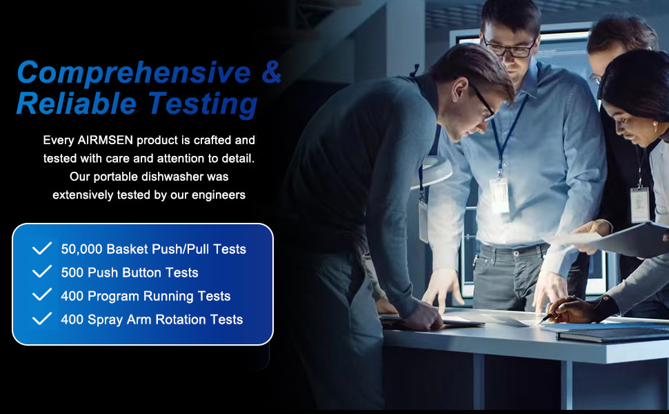 Portable Countertop Dishwasher with 5-Liter Built-In Water Tank and Air-Dry Function,5 Washing Programs