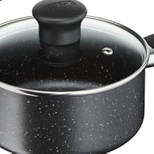 Tefal 5 Piece Origins Stone Pots and Pans set,Non Stick,Aluminium,Black,All hobs compatible excluding Induction,B461S546 Tefal 5 Piece Origins Stone Pots and Pans set,Non Stick,Aluminium,Black,All hobs compatible excluding Induction,B461S546