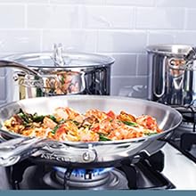 All-Clad D3 3-Ply Stainless Steel Saut?? Pan 6 Quart Induction Oven Broiler Safe 600F Pots and Pans,Cookware Silver All-Clad D3 3-Ply Stainless Steel Saut?? Pan 6 Quart Induction Oven Broiler Safe 600F Pots and Pans,Cookware Silver