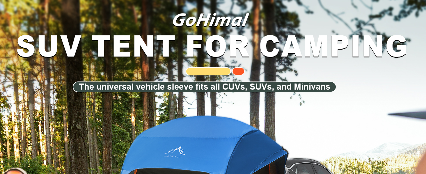 GoHimal Waterproof SUV Tent for Camping,8FT L x 8FT W x 7.2FT H
