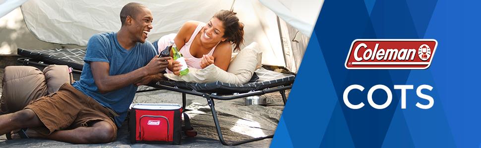 Coleman Camping Cots for Adults with Camping Air Mattress Coleman Camping Cots for Adults with Camping Air Mattress