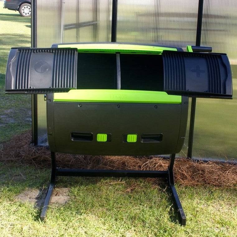 Maze 65-Gallon Compost Tumbler And Cart Combo