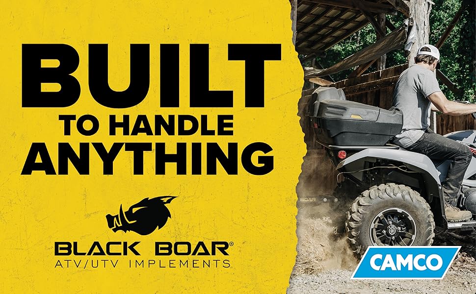 Black Boar Camco UTV/ATV Rear Storage Box and Lounger