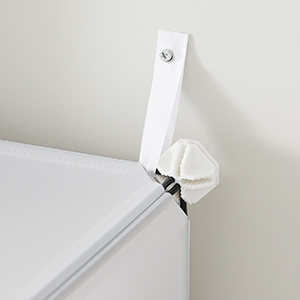 SONGMICS Shoe Rack with 10 Compartments,Shoe Cabinet,30 x 40 x 30 cm per Compartment,Narrow,with Doors,Steel Frame,Plastic,for Hallway,Bedroom,Entryway,White LPC035W01