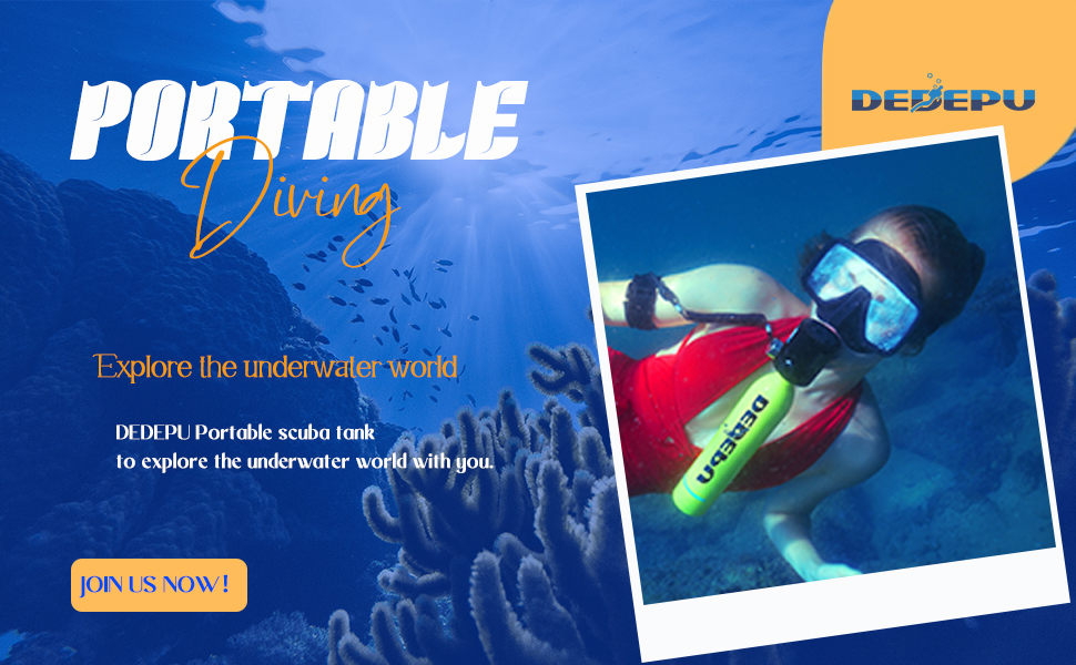 Scuba Diving Tank,0.5L Constant Pressure Mini Scuba Tank,Dive Tanks with On-Off Valve,5-10 Minutes Underwater Capability,Portable Mini Scuba Tanks,Scuba Diving Tanks with Pump