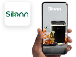 Smart Countertop Ice Maker,Compact Wi-Fi Ice Maker with App Control,9 Cubes in 6 Mins,26 lbs per Day