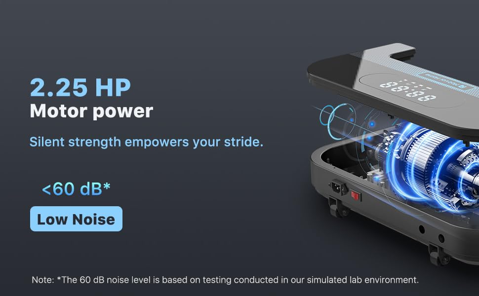 Mobvoi Home Walking Treadmill Walking Pad Under Desk Compact Treadmills for Home Office 2.25 HP Portable Treadmill Walking Jogging Machine with Remote Control LED Display 120 KG 6 km/h Easy Storage