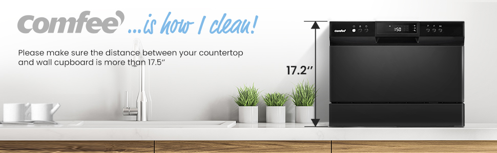 COMFEE' Portable Countertop Dishwasher for Dorm,RV& Apartment COMFEE' Portable Countertop Dishwasher for Dorm,RV& Apartment