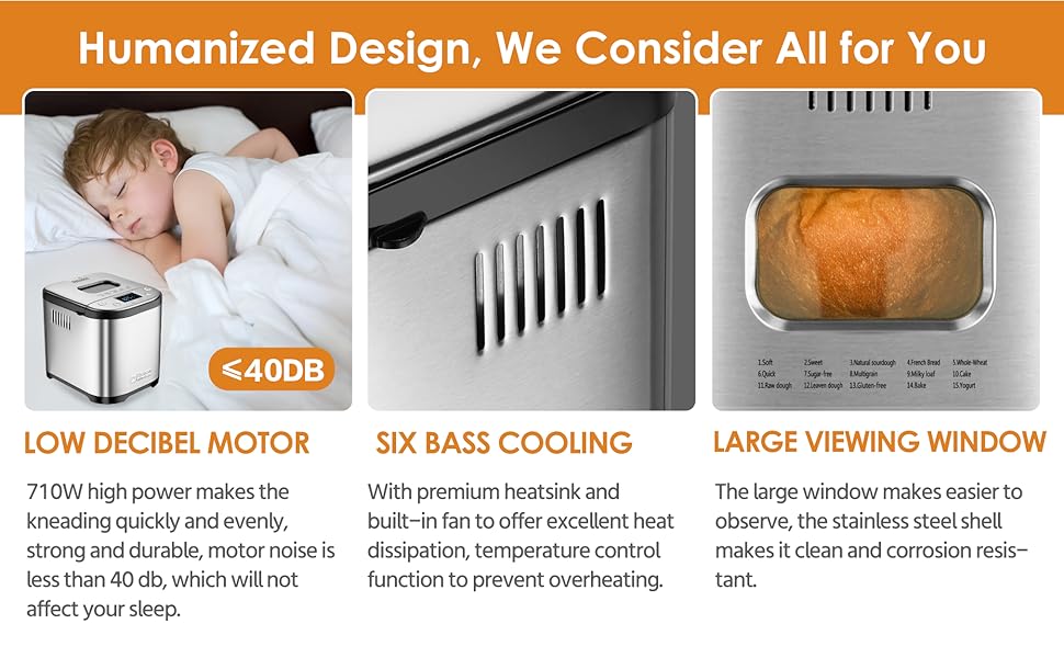 Kitchen in the box 15-in-1 Bread Maker Machine