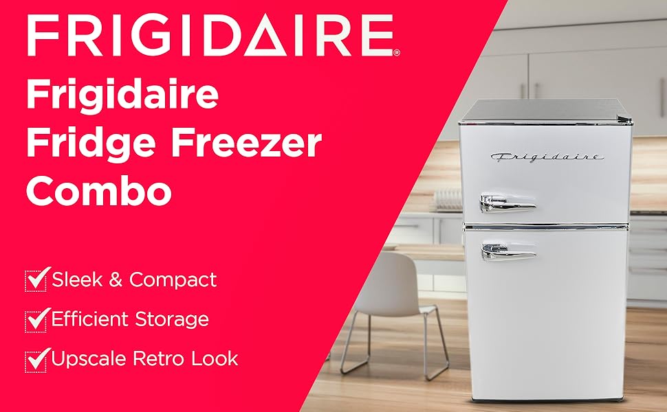 Frigidaire 3.2 cu ft 2 Door Fridge and Freezer