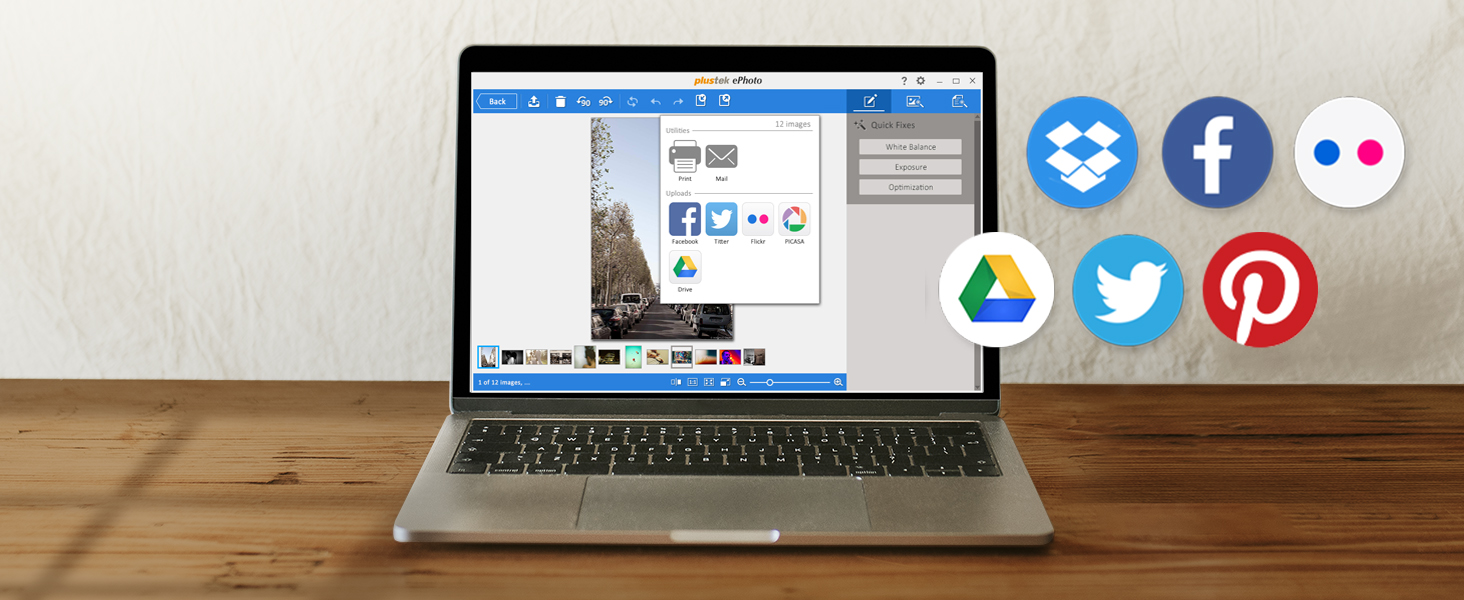 Plustek Photo Scanner,4x6 Photo in 2sec,Auto Crop and Deskew CCD Sensor