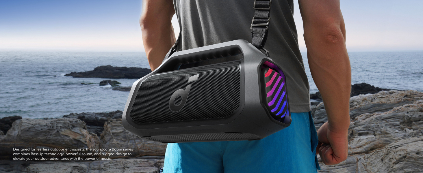 Anker Soundcore Boom 2 Plus Outdoor Speaker,Bluetooth Speaker with 140W,2+2 Channel,BassUp 2.0,20H,Fast Charge,IPX7 Waterproof,RGB Lights,USB-C,Power Bank,for Camping,Beach,Garden Anker Soundcore Boom 2 Plus Outdoor Speaker,Bluetooth Speaker with 140W,2+2 Channel,BassUp 2.0,20H,Fast Charge,IPX7 Waterproof,RGB Lights,USB-C,Power Bank,for Camping,Beach,Garden