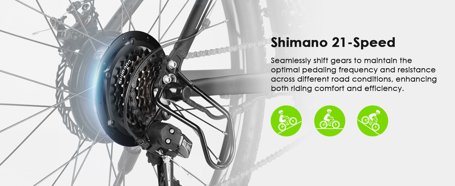 Oraimo Electric Bike for Adults with 350W BAFANG Motor