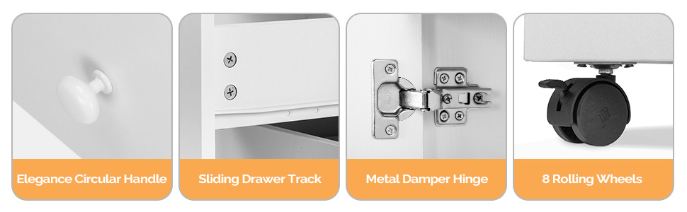 OmySalon Manicure Table Nail Desk w/Electric Downdraft Vent