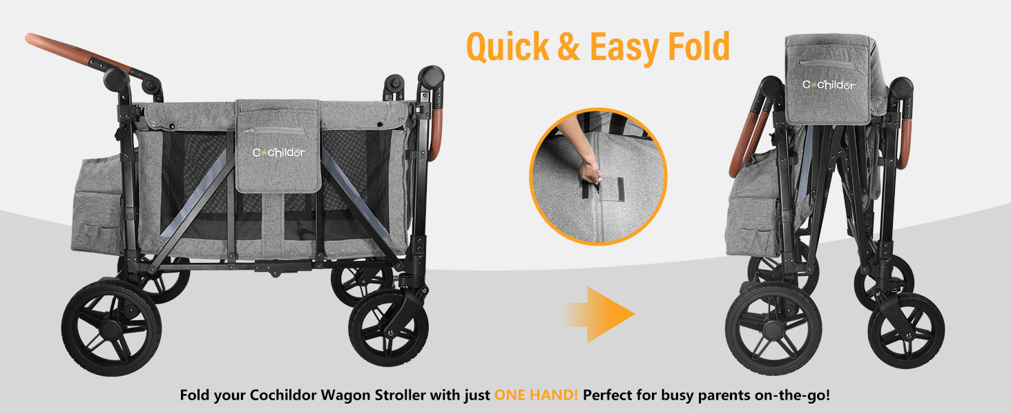 Elite Pro All-Terrain 4 Seater Wagon Stroller for Kids - Heavy-Duty 300lb Capacity,One-Hand Fold Design,High Seats with 5-Point Harness,Adjustable Canopy and Handlebars,Light Grey Elite Pro All-Terrain 4 Seater Wagon Stroller for Kids - Heavy-Duty 300lb Capacity,One-Hand Fold Design,High Seats with 5-Point Harness,Adjustable Canopy and Handlebars,Light Grey