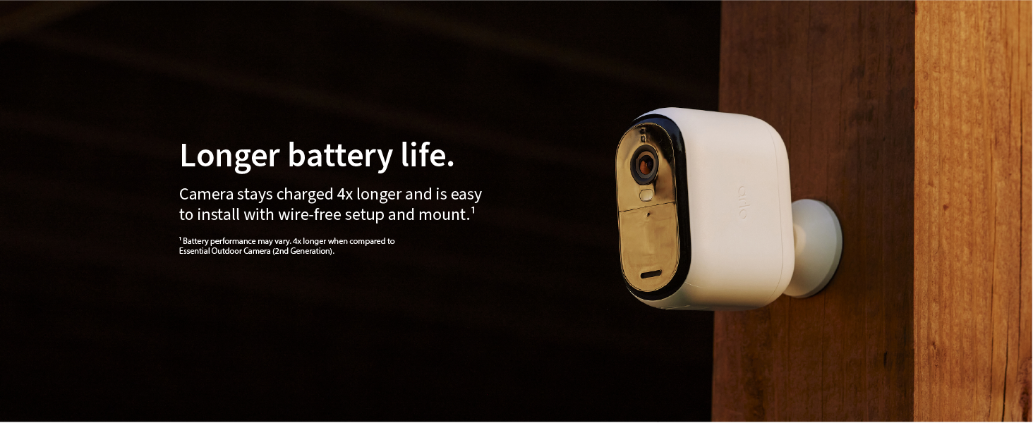 Arlo Essential XL Outdoor Camera HD - Wireless 1080P Security Surveillance Camera with 4X Longer Battery Life