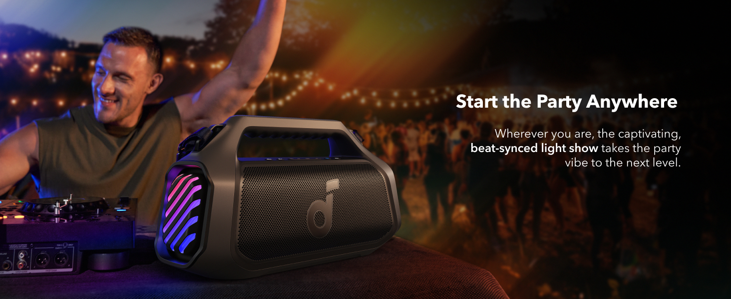 Anker Soundcore Boom 2 Plus Outdoor Speaker,Bluetooth Speaker with 140W,2+2 Channel,BassUp 2.0,20H,Fast Charge,IPX7 Waterproof,RGB Lights,USB-C,Power Bank,for Camping,Beach,Garden Anker Soundcore Boom 2 Plus Outdoor Speaker,Bluetooth Speaker with 140W,2+2 Channel,BassUp 2.0,20H,Fast Charge,IPX7 Waterproof,RGB Lights,USB-C,Power Bank,for Camping,Beach,Garden
