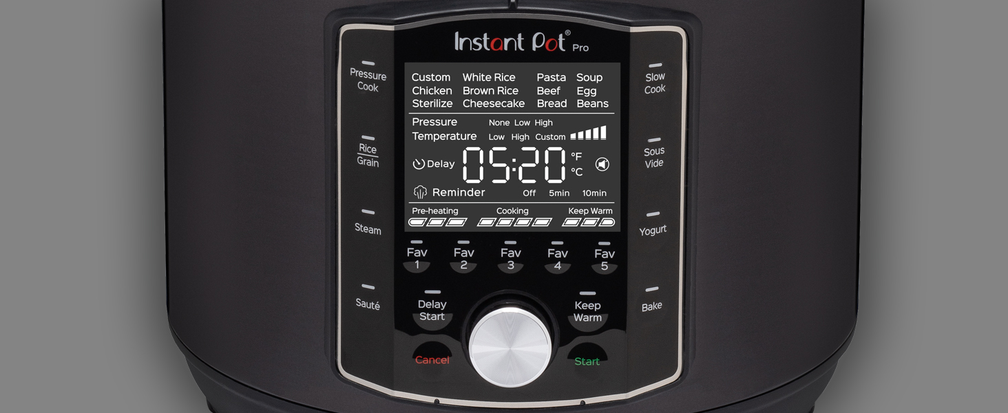 Instant Pot Pro 8 QT 10-in-1 Pressure Cooker,Rice/Grain Cooker