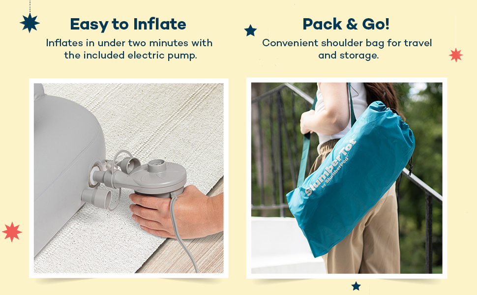 SlumberPod SlumberTot Inflatable Toddler Travel Bed