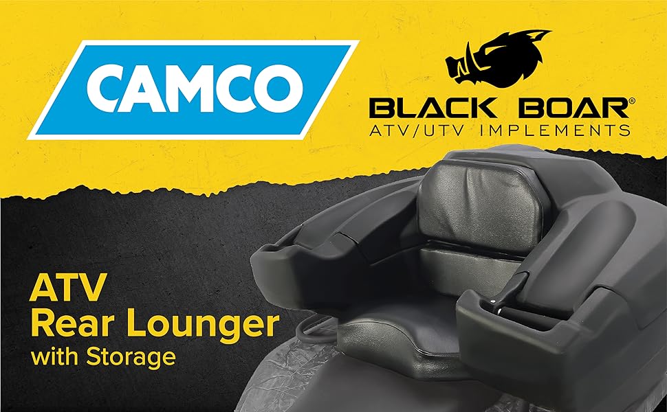 Black Boar Camco UTV/ATV Rear Storage Box and Lounger
