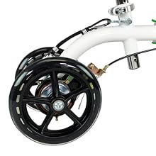 Hybrid - Most Compact All Terrain Knee Scooter for Adults for Foot Surgery Heavy Duty Knee Walker for Broken Ankle Foot Injuries Recovery Leg Scooter Best Knee Crutch Alternative (Green)