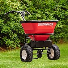 Multi-Purpose Walk Behind Push Spreader 3039632R Grounds Keeper,100 Pound Capacity,Multi Use Tool for Grass Seed,Salt,De-Icer,Fertilizer and Seeds