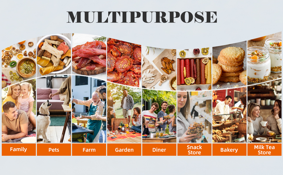 Septree Commercial Large 10 Trays Food Dehydrator