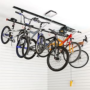 Motorized 8 Bike Lift,Black Motorized 8 Bike Lift,Black