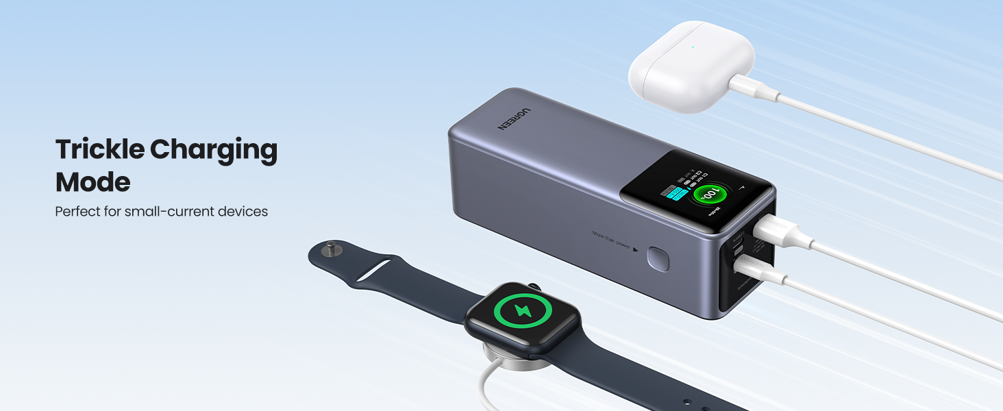 UGREEN Nexode Power Bank 25000mAh 200W PD 3.1 Laptop Portable Charger Fast Charging Smart Digital Display Battery Pack Compatible with Dell,HP,ASUS,iPad Pro,iPhone 16/15,Galaxy S24,AirPods