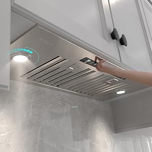 30 inch Built-in/Insert Range Hood 900 CFM,Ducted/Ductless Convertible Duct,Stainless Steel Kitchen Vent Hood with 4 Speed Gesture Sensing&Touch Control Panel(IKB01-30) 30 inch Built-in/Insert Range Hood 900 CFM,Ducted/Ductless Convertible Duct,Stainless Steel Kitchen Vent Hood with 4 Speed Gesture Sensing&Touch Control Panel(IKB01-30)