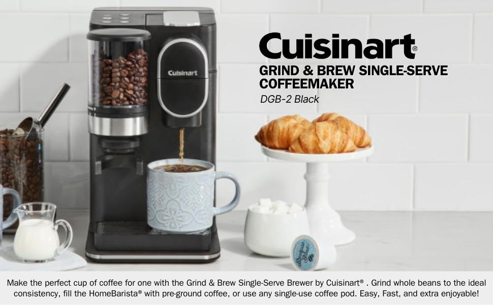 Cuisinart Single Serve Coffee Maker + Coffee Grinder