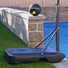 All-In-One Pool Basketball Hoop ?C Includes Composite Basketball,Air Pump,& Tools ?C Matte Black Heavy Duty Set ?C Adjustable Poolside Basketball Goal ?C Made for Kids,Teens,& Adults All-In-One Pool Basketball Hoop ?C Includes Composite Basketball,Air Pump,& Tools ?C Matte Black Heavy Duty Set ?C Adjustable Poolside Basketball Goal ?C Made for Kids,Teens,& Adults