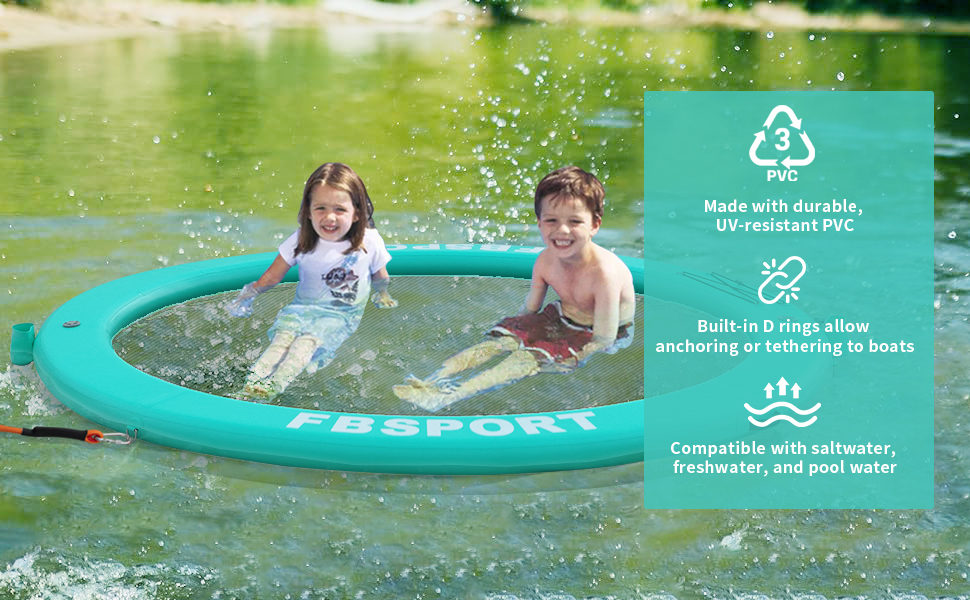 Inflatable Dock Floating Platform,8ft Inflatable Water Hammock Floating Deck for Lake W/Cupholder,Round Floating Ring Float Ring,Pool Float Raft Lounger Island Platform Pad