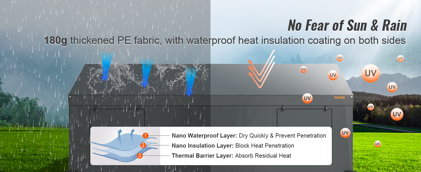 VEVOR Carport 10x20ft,Car Canopy Portable Garage