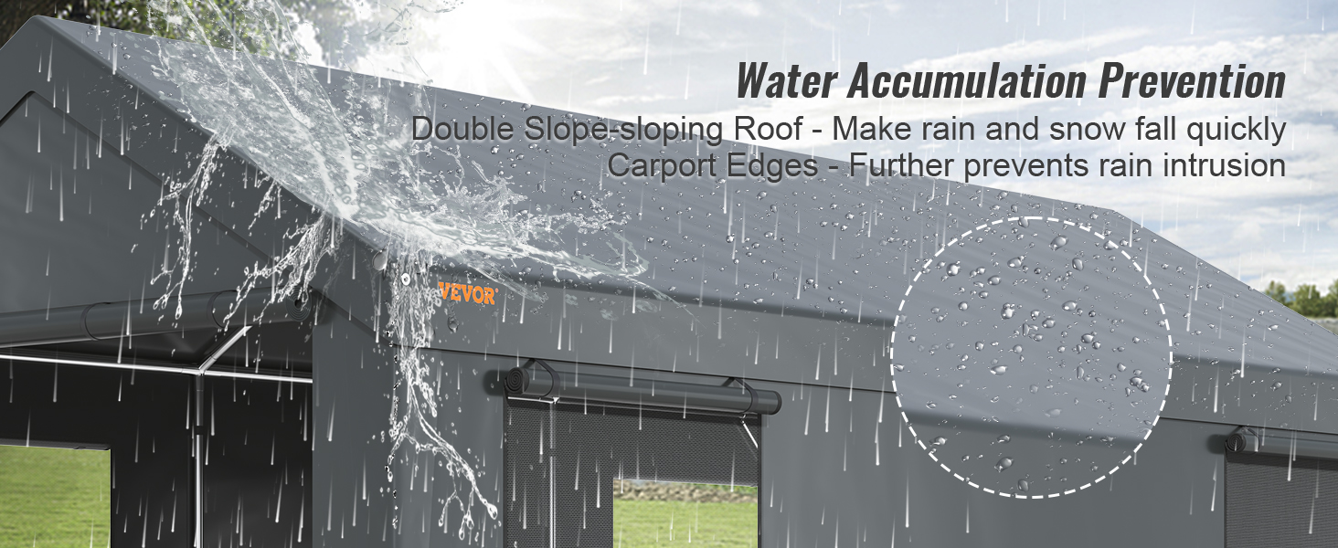 VEVOR Carport 10x20ft,Car Canopy Portable Garage