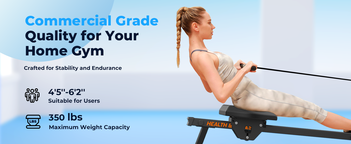 YOSUDA Magnetic Rowing Machine 350 LB Weight Capacity